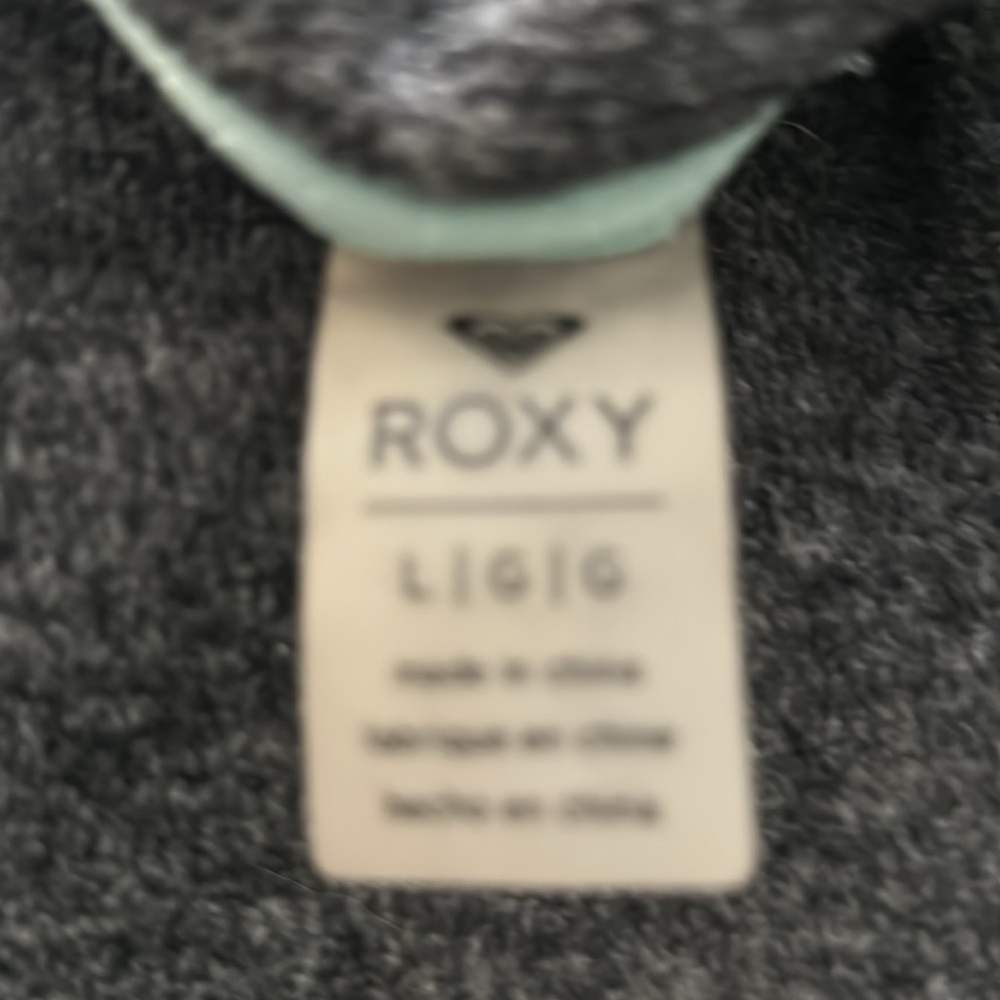 Gray Roxy zip up - Picture 2 of 2